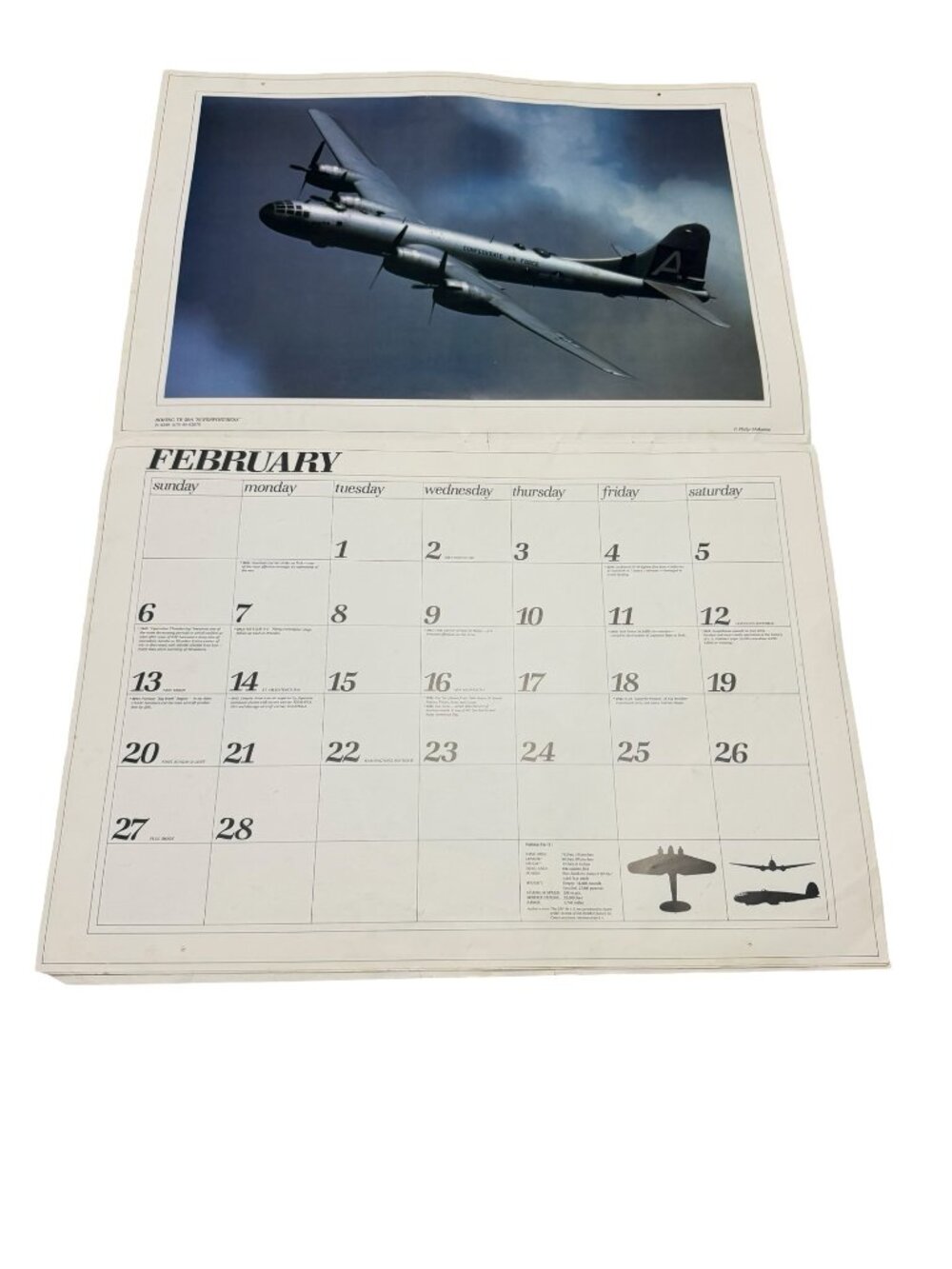 1983 Ghosts A Time Remembered Warbirds Aviation Calendar Partial Philip Makanna